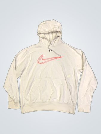 Nike White Graphic Hoodie