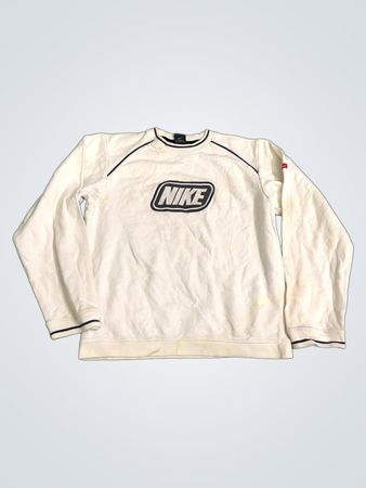 Nike White Crewneck Sweatshirt