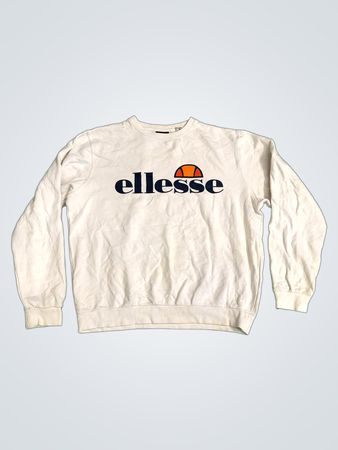 ellesse weißes Rundhals-Sweatshirt