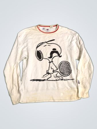 Levi's x Peanuts Weißes Snoopy Tennis Sweatshirt