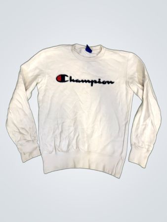 Champion Weißes Crewneck Sweatshirt