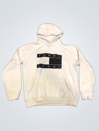 Tommy Jeans Weißer Grafischer Hoodie