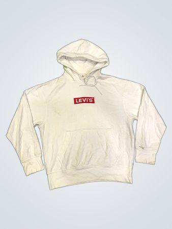 Levi's Weißer Relaxed Fit Hoodie