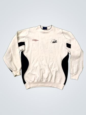 Umbro Weißes Crewneck Sweatshirt mit Badminton Grafik