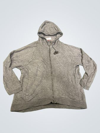 Nike Grauer Reißverschluss-Hoodie