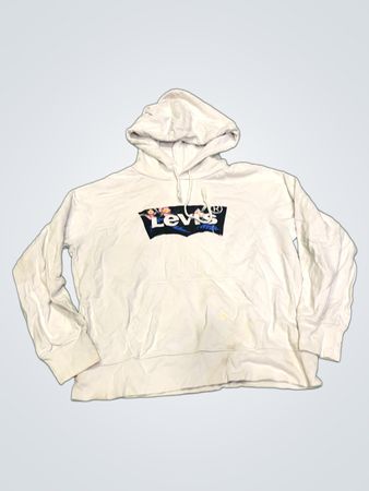 Levi's Weißer Floral Logo Hoodie