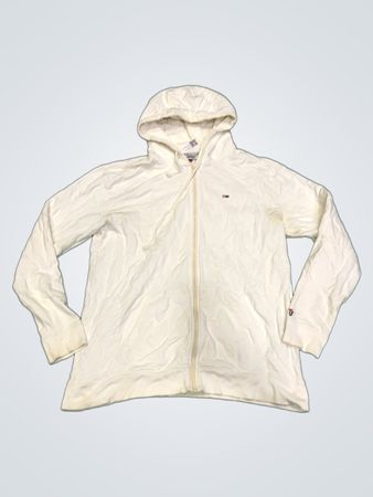 Tommy Jeans Weißer Zip-Up Hoodie