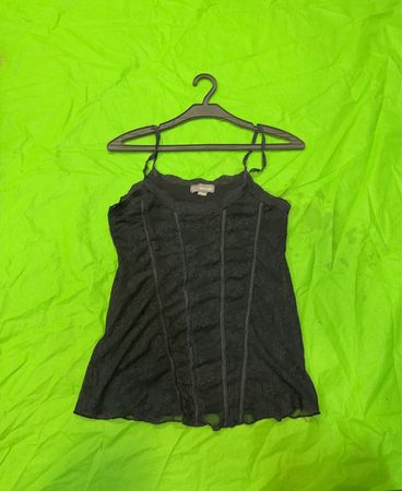 Bershka Schwarzes Spitzentop