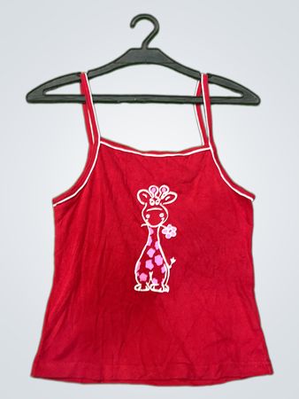 Rotes Giraffe Tank Top