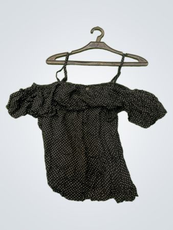 Billabong Off-the-Shoulder Polka Dot Top