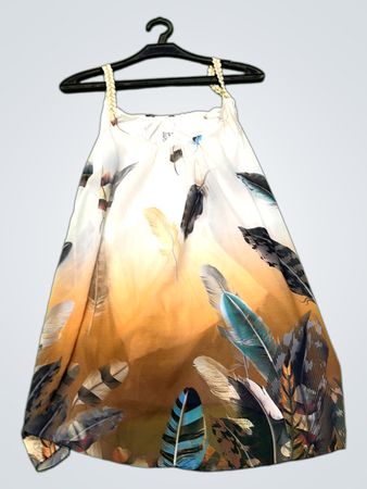 Federdruck-Sommerkleid