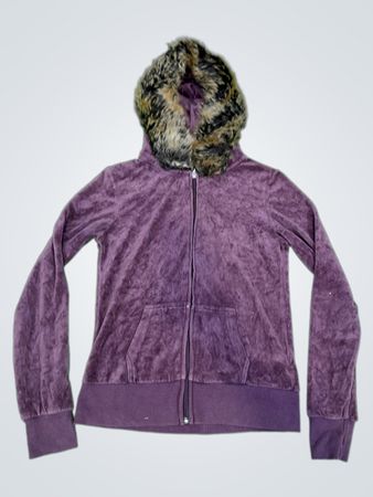 Upcycled Juicy Couture Velours-Hoodie