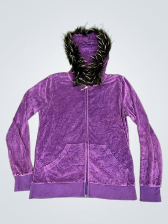 Upcycled Juicy Couture Velours-Hoodie