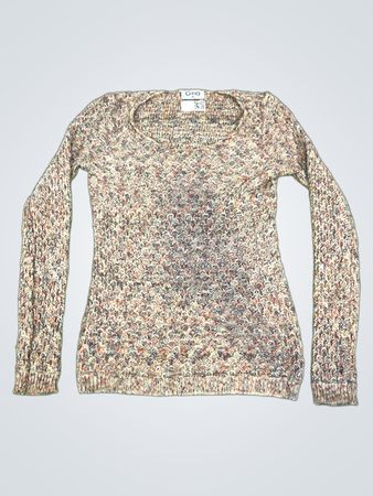 Gina Damen Mehrfarbiger Strickpullover