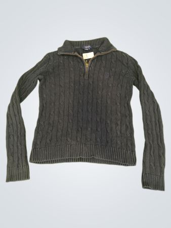 Chaps Kabelstrick Viertel-Reißverschluss-Pullover