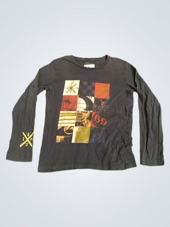 CRIMSON TIDE 100% Bio-Baumwolle Langarm-T-Shirt