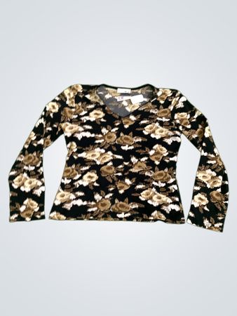 Comma Floral Print Langarmtop