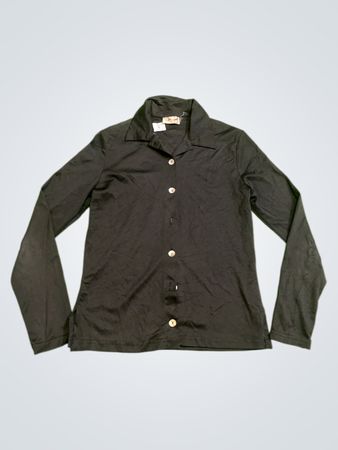 Jci & Mainlenant Collection (Spot) Schwarzes Langarm-Button-Up-Hemd