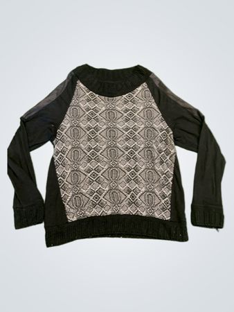 Vintage Vanguard Schwarzer Pullover