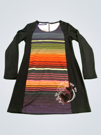 Desigual Rainbow Langarmkleid