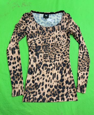 NÜ Denmark Leopard Print Langarmshirt