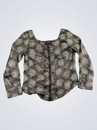 LOCT Leopardenmuster Langarmbluse