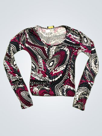 Ambria Selection Langarm-Shirt mit Wirbelmuster