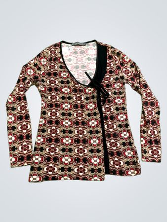 SANDRO FERRONE ROMA Langarmbedrucktes Top