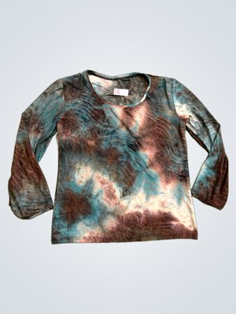 Langärmliges Batikshirt