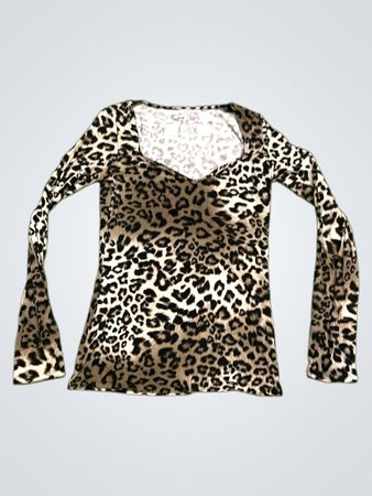 TEZENIS Leopardenmuster Langarmoberteil