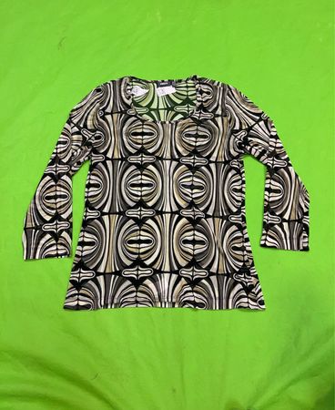 MGXX Langarm-Graphic-Print-Top