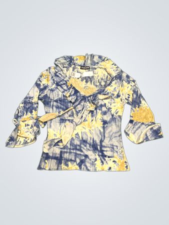 CERISE PARIS Batik-Rüschenshirt