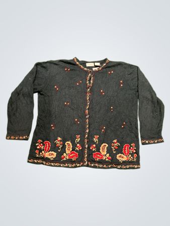 tabi INTERNATIONAL Damen bestickter Cardigan