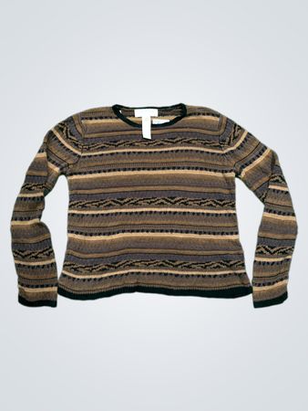 Jones New York Sport Gestreifter Strickpullover
