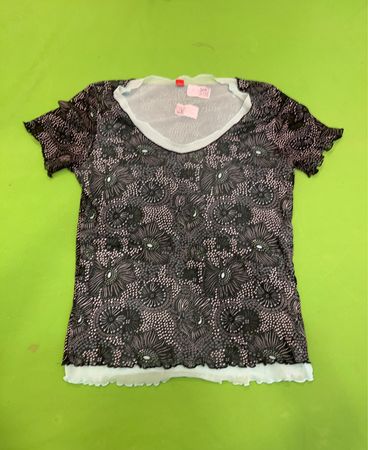 S.Oliver Floral Print Sheer Top