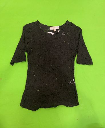 Joachim Bosse Style Schwarzes Spitzenoberteil