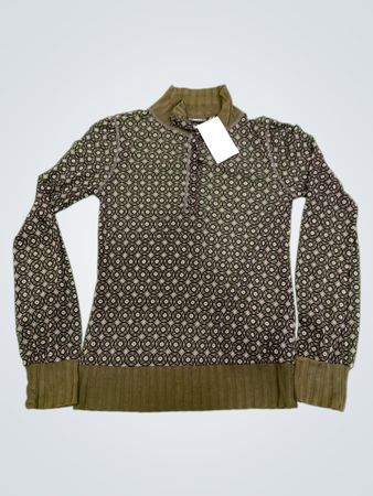 Mexx Geometric Print langärmeliges Strickoberteil