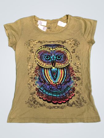 3 Sister Graphic Eulen-T-Shirt