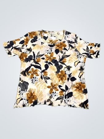 Wissmach Collection Floral Print Top