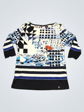 Olsen "True Love" Grafikdruck Langarm-T-Shirt