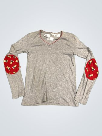 Undercolors of Benetton Langärmeliges Hemd mit Teddy-Bär-Patches