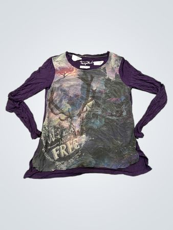 Frogbox "We Are Free" Grafik-Langarmshirt