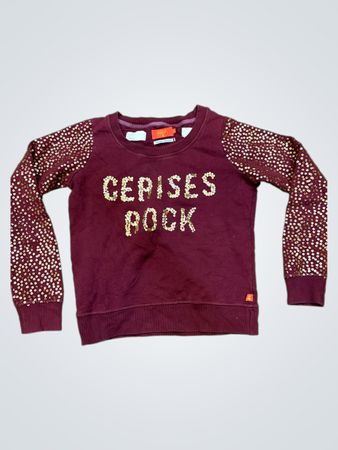 Le Temps Des Cerises Cepises Rock Pailletten-Sweatshirt