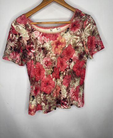 Dressbarn Floral Print Top