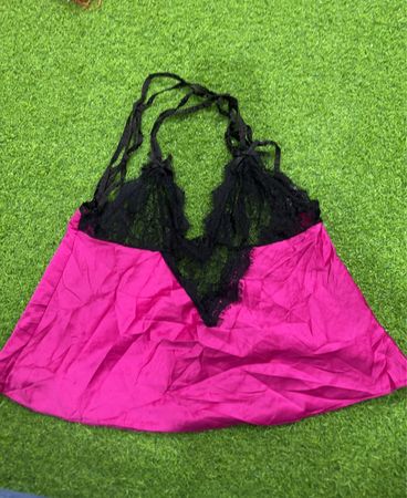 Ann Summers Pink Lace Babydoll Top