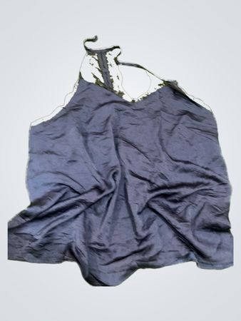 Love & Other Things Navy Lace Trim Camisole Top
