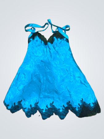 La Senza Lingerie Blue Satin Slip Dress