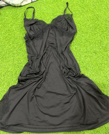 La Senza Black Lace Trim Slip Dress