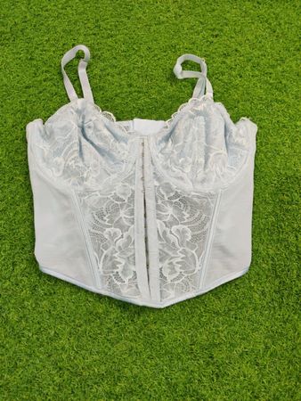 White Lace Corset Top