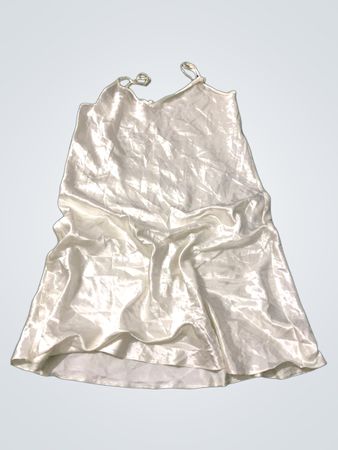 White Satin Slip Dress